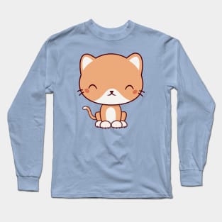 Kawaii Cute Kitten Cat Long Sleeve T-Shirt